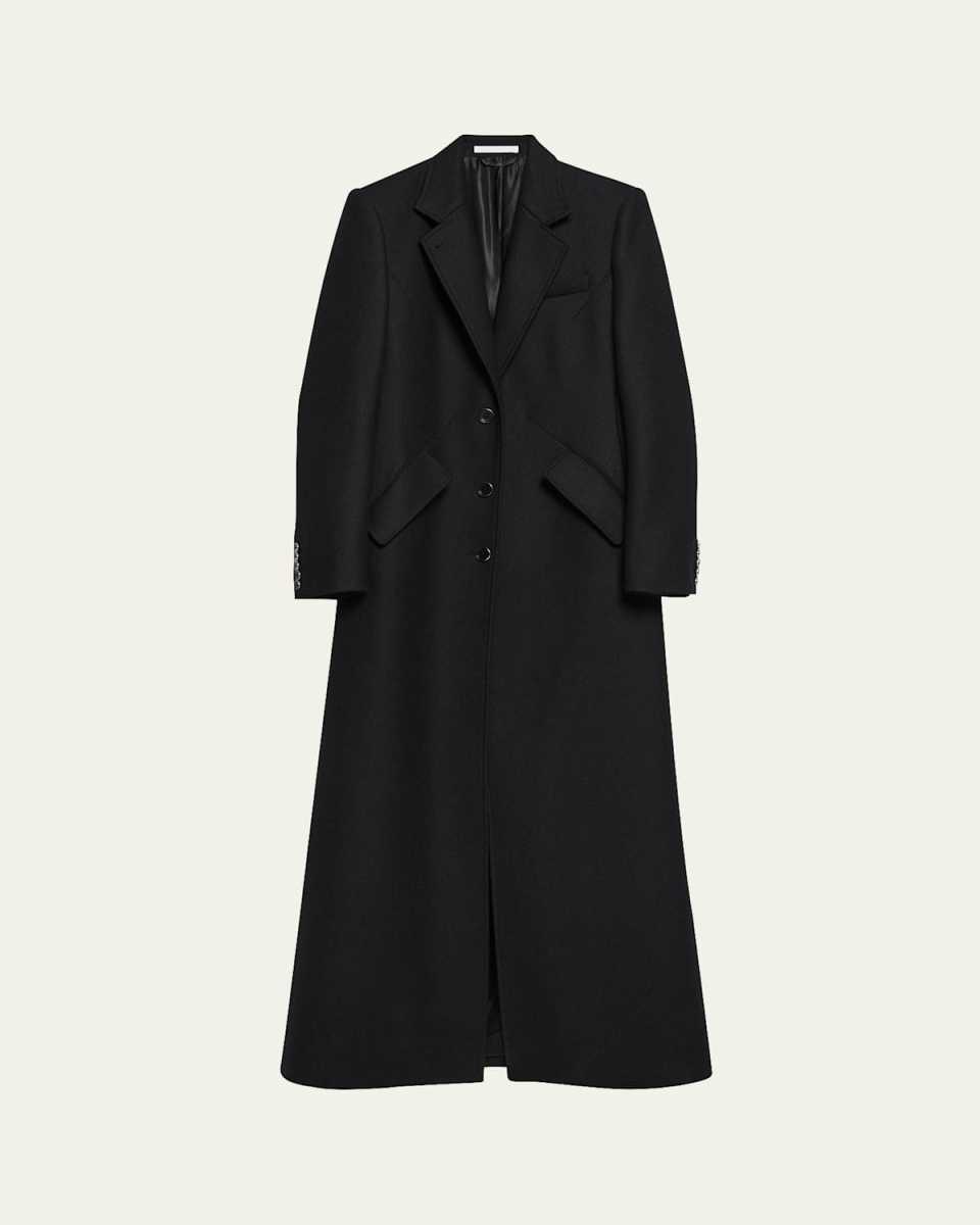 Sculpted Apex Maxi Coat